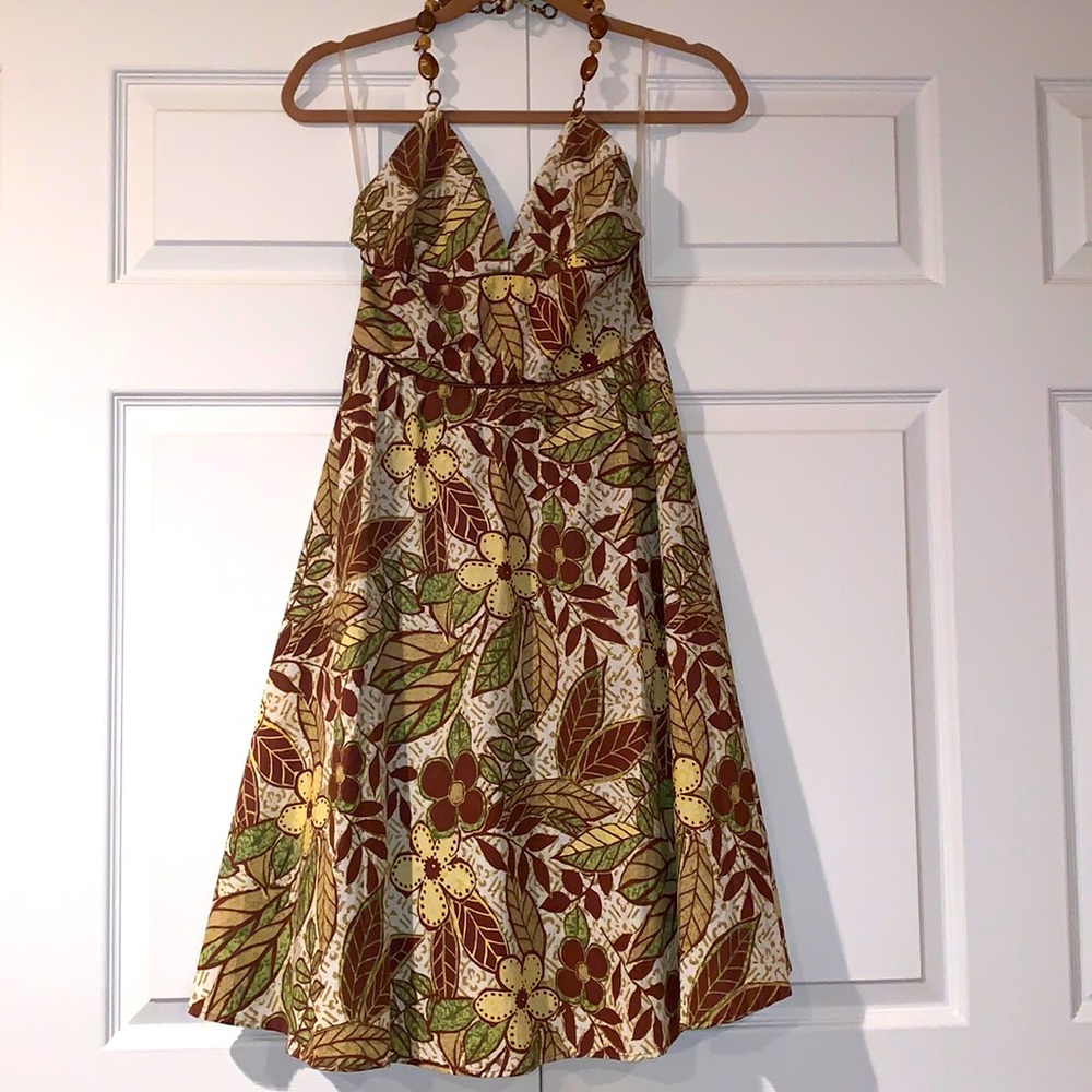 Floral, halter sundress